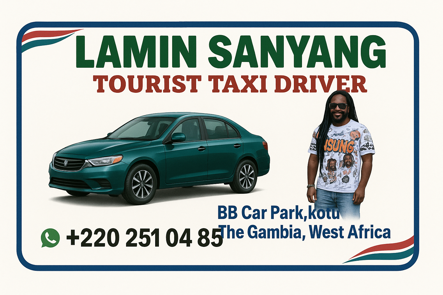 Lamin Sanyang Tourist Taxi Driver - Professional Transport Services in The Gambia